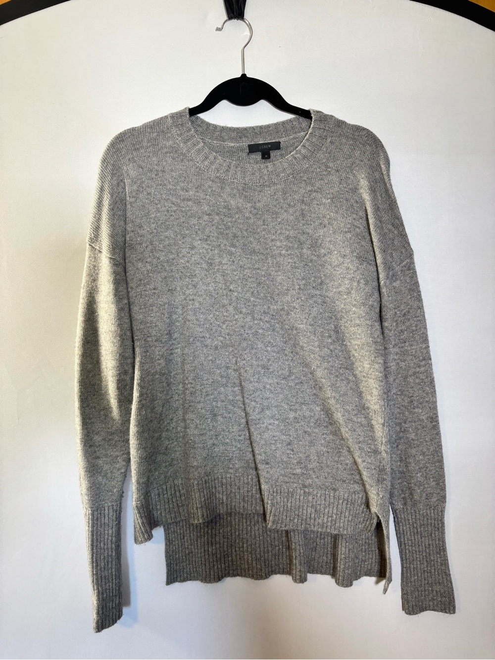 J Crew women’s Cozy Crewneck Sweater - Gray Size Medium